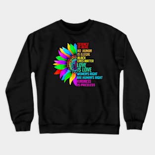 SunScience Is Real Black Lives Matter LGBT Crewneck Sweatshirt